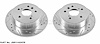 Cross-Drilled and Slotted Brake Rotors Rear - image 1