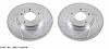Cross-Drilled and Slotted Brake Rotors Front - image 1