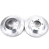 Cross-Drilled and Slotted Brake Rotors Front
