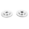Cross-Drilled and Slotted Brake Rotors Front Highest Quality G3000 Grade Casting Blanks Zinc-Plated - image 1