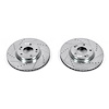 Power Stop Drilled And Slotted Brake Rotor - image 1