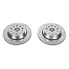 Power Stop Rear Drilled And Slotted Brake Rotors for 2007-2017 Lexus LS460 - image 1