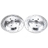 Power Stop drilled and slotted rotors give you the advantages of both drilled holes for cooling and - image 1
