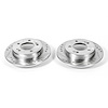 Cross-Drilled and Slotted Brake Rotors Rear Highest Quality G3000 Grade Casting Blanks Zinc-Plated f