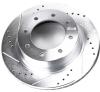 Drilled and Slotted Front Brake Rotor Fits Nissan NV1500, NV2500, NV3500 Models [2012-2019] Left - image 1