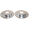JBR1796XPR Rear Drilled, Slotted & Zinc Plated Brake Rotor Pair, Includes JBR1796XL & JBR1796XR - image 1