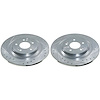JBR1932XPR Rear Drilled, Slotted & Zinc Plated Brake Rotor Pair, Includes JBR1932XL & JBR1932XR - image 1