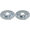 JBR1935XPR Rear Drilled, Slotted & Zinc Plated Brake Rotor Pair, Includes JBR1935XL & JBR1935XR - image 1
