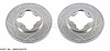 Cross-Drilled and Slotted Brake Rotors Front - image 1