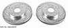 Power Stop drilled and slotted rotors give you the advantages of both drilled holes for cooling and - image 2