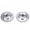 Power Stop Drilled And Slotted Brake Rotor - image 1