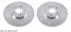 Cross-Drilled and Slotted Brake Rotors Front - image 1
