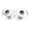 Rear Drilled/Slotted and Zinc-Plated Brake Rotors, 1992 Mitsubishi Montero - image 1