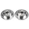 Power Stop drilled and slotted rotors give you the advantages of both drilled holes for cooling and - image 1
