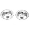 Cross-Drilled and Slotted Brake Rotors Rear - image 1