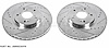 Cross-Drilled and Slotted Brake Rotors Front - image 1
