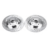 Power Stop drilled and slotted rotors give you the advantages of both drilled holes for cooling and - image 1