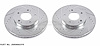 Cross-Drilled and Slotted Brake Rotors Front - image 1