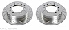 Cross-Drilled and Slotted Brake Rotors Rear - image 1