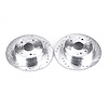 Cross-Drilled and Slotted Brake Rotors Rear - image 1