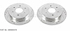Cross-Drilled and Slotted Brake Rotors Rear - image 1