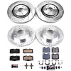 High Performance Brake Upgrade Kit Cross-Drilled and Slotted Rotors - image 1