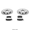 High Performance Brake Upgrade Kit Cross-Drilled and Slotted Rotors - image 2