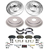 K15499DK-36 Z36 Truck Ceramic Brake Pads, Drilled + Slotted Rotors, Drum + Shoe Kit - image 1