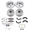 K15542DK-26 Z26 Street Ceramic Brake Pads, Drilled + Slotted Rotors, Drum + Shoe Kit - image 1
