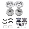 K15542DK Z23 Daily Driver Carbon-Ceramic Pads, Drilled + Slotted Rotors, Drum + Shoe Kit - image 1