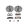Heavy Duty Truck And Tow Brake Kit; Front; Incl. Silver Zinc Plated Cross-Drilled And Slotted Rotors - image 1