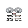 Heavy Duty Truck And Tow Brake Kit Rear Incl. Silver Zinc Plated Cross-Drilled And Slotted Rotors w/Z36 Truck And Tow Brake Pads - image 1