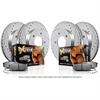 Truck and Towing Z36 Brake Pad & Rotor Kit Cross-Drilled/Slotted Rotors - image 1