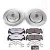 Heavy Duty Truck And Tow Brake Kit; Front; Incl. Silver Zinc Plated Cross-Drilled And Slotted Rotors - image 1