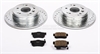 High Performance Brake Upgrade Kit Cross-Drilled and Slotted Rotors - image 1