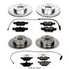 High Performance Z16 Brake Pad & Rotor Kit Cross-Drilled & Slotted Rotors - image 2