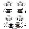 High Performance Brake Upgrade Kit Cross-Drilled and Slotted Rotors - image 2
