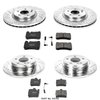 High Performance Brake Upgrade Kit Cross-Drilled and Slotted Rotors - image 2