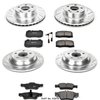 High Performance Brake Upgrade Kit Cross-Drilled and Slotted Rotors - image 2