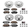 Truck and Towing Z36 Brake Pad & Rotor Kit Cross-Drilled and Slotted Rotors Z36 Carbon Ceramic Brake - image 1