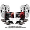 High Performance Brake Upgrade Kit Cross-Drilled and Slotted Rotors - image 1