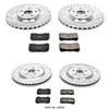 High Performance Brake Upgrade Kit Cross-Drilled and Slotted Rotors - image 2