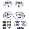 High Performance Brake Upgrade Kit Cross-Drilled and Slotted Rotors - image 1