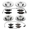 High Performance Z16 Brake Pad & Rotor Kit Cross-Drilled & Slotted Rotors - image 2