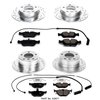 High Performance Z16 Brake Pad & Rotor Kit Cross-Drilled & Slotted Rotors - image 2