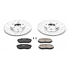 High Performance Brake Upgrade Kit Cross-Drilled and Slotted Rotors - image 1