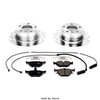 Performance Brake Upgrade Kit Rear Incl. Silver Zinc Plated Cross-Drilled And Slotted Rotors w/Z16 Ceramic Scorched Brake Pads - image 2