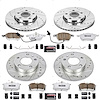 Street Warrior Brake Upgrade Kit Cross-Drilled and Slotted Rotors Z26 Extreme Street Performance Bra - image 1