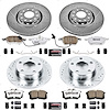 Street Warrior Brake Upgrade Kit Cross-Drilled and Slotted Rotors Z26 Extreme Street Performance Bra - image 1