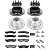 High Performance Brake Upgrade Kit Cross-Drilled and Slotted Rotors Z23 Evolution Sport High Carbon - image 1